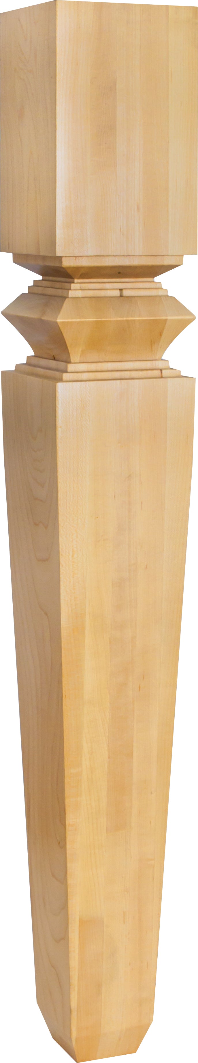 Hardware Resources P34-5ALD: 5" x 5" x 35-1/2" Diamond Tapered Post - Alder