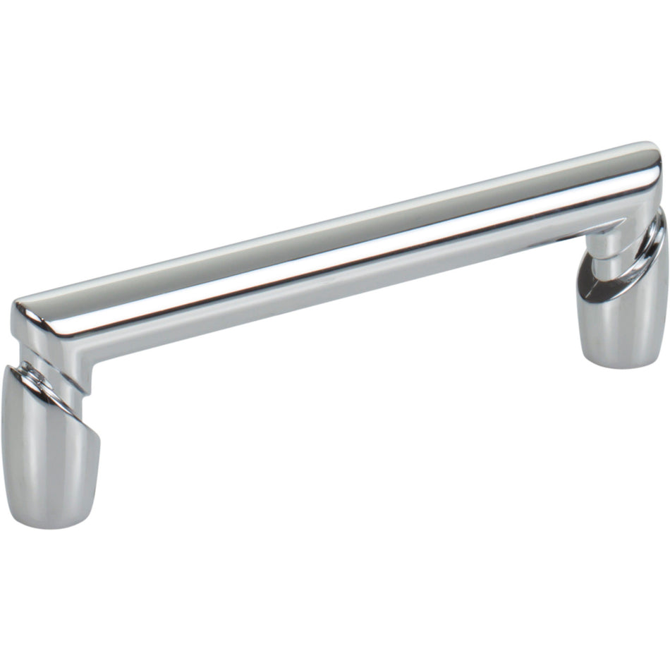 Top Knobs TK3132PC: 3-3/4" cc Florham Round Bar Cabinet Pull - Polished Chrome