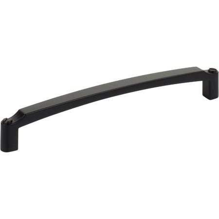 Top Knobs TK3173BLK: 6-5/16" cc Haddonfield D-Handle Cabinet Pull - Flat Black