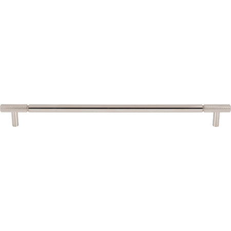 Top Knobs TK3245PN: 12" cc Prestwick Bar Cabinet Pull - Polished Nickel