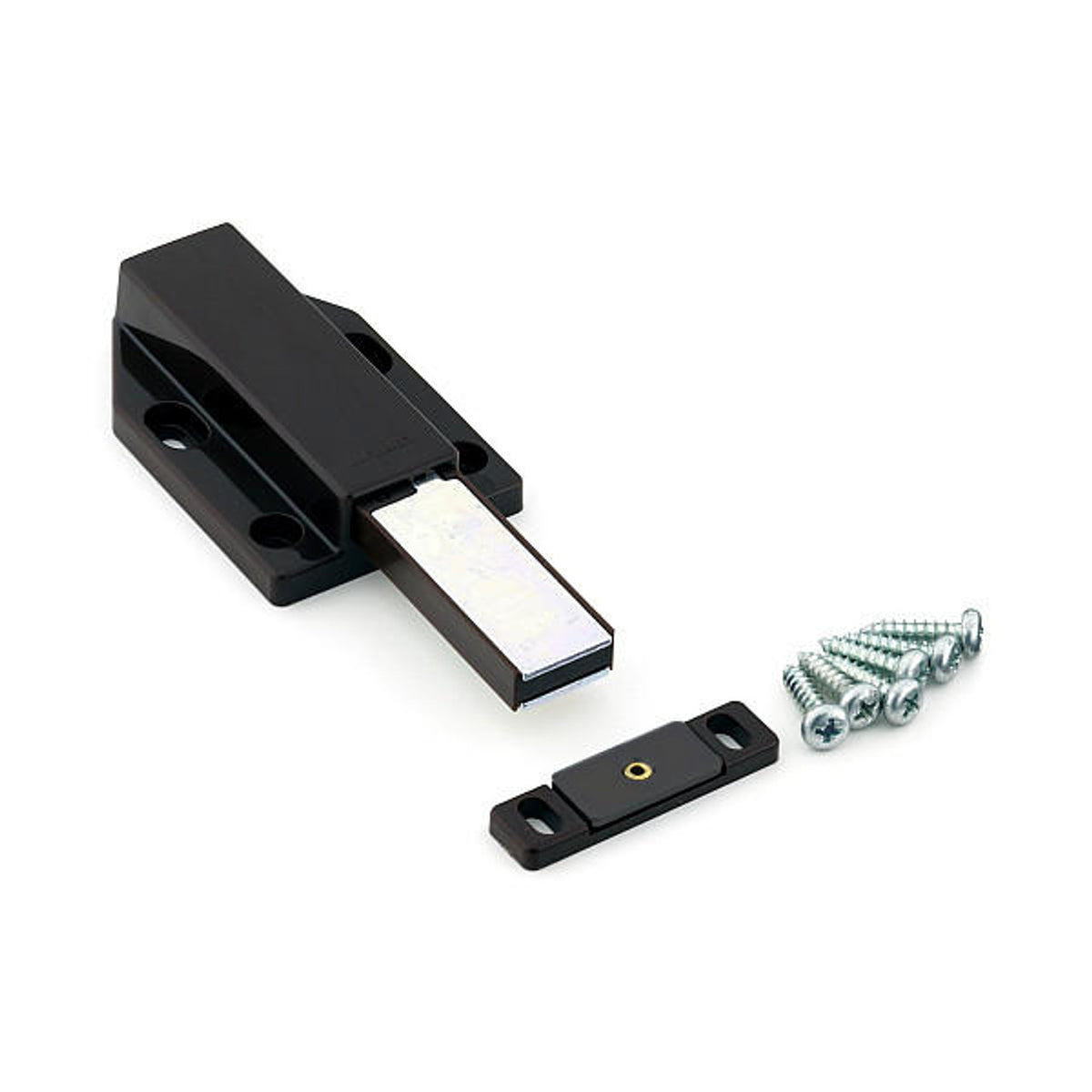 Sugatsune ML-120/BLK: Sugatsune ML-120/BLK: 4-1/2" Long Stroke Magnetic Touch Latch - Black