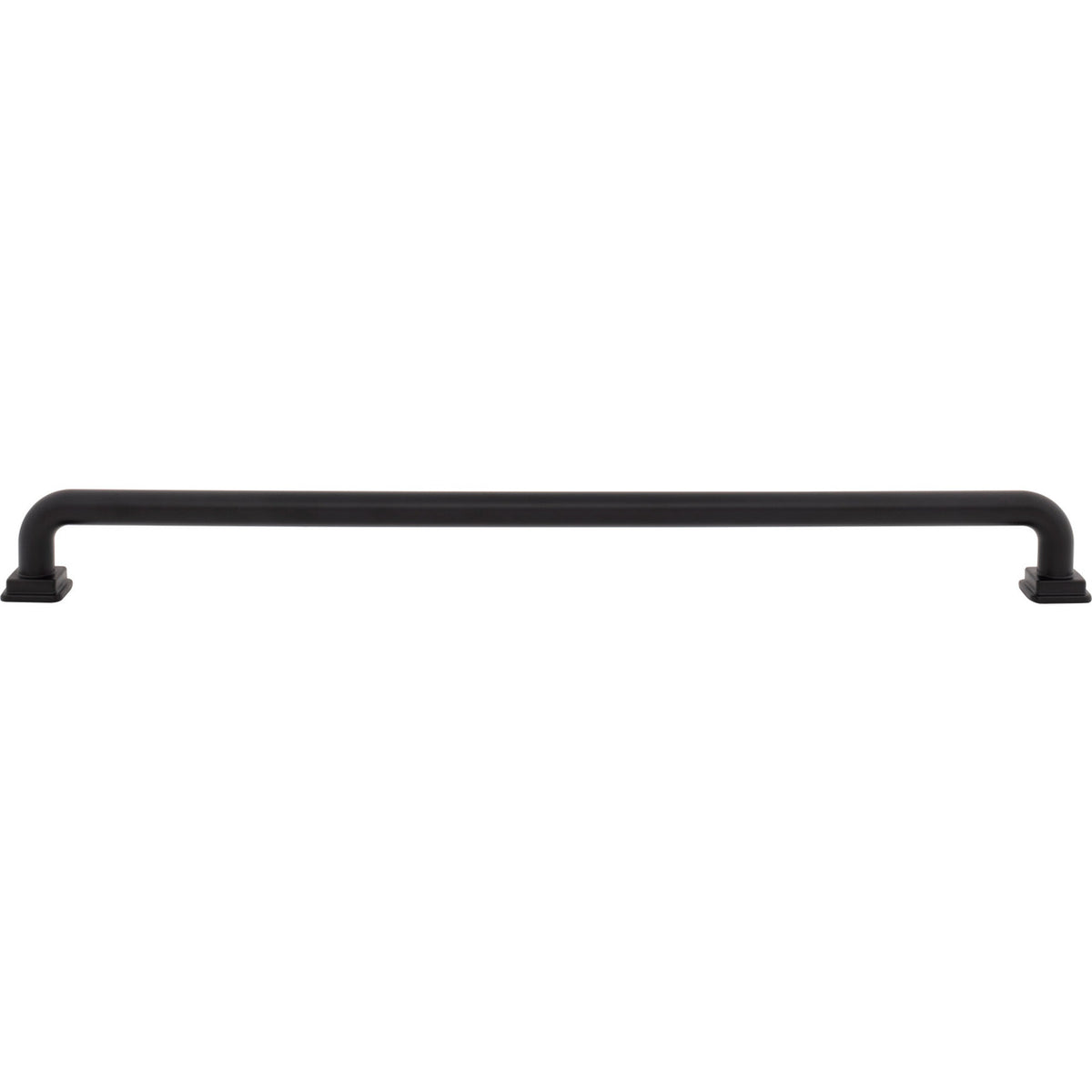 Atlas A6029-BL: 18" cc Kimberton Bar Appliance Pull - Matte Black