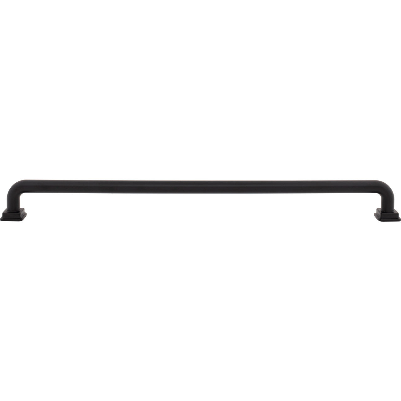 Atlas A6029-BL: 18" cc Kimberton Bar Appliance Pull - Matte Black