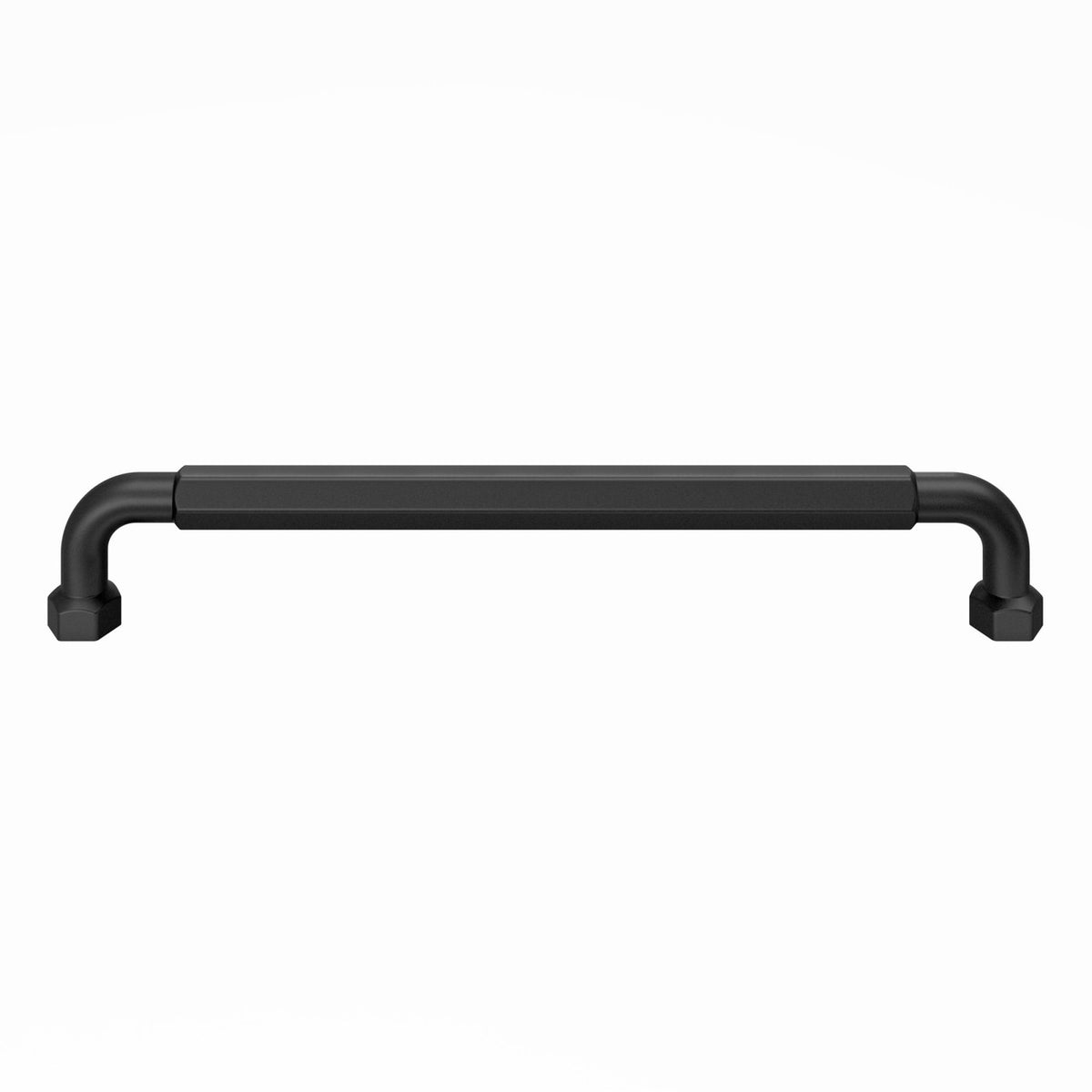 Top Knobs TK3207BLK: 12" cc Dustin Appliance Pull - Flat Black