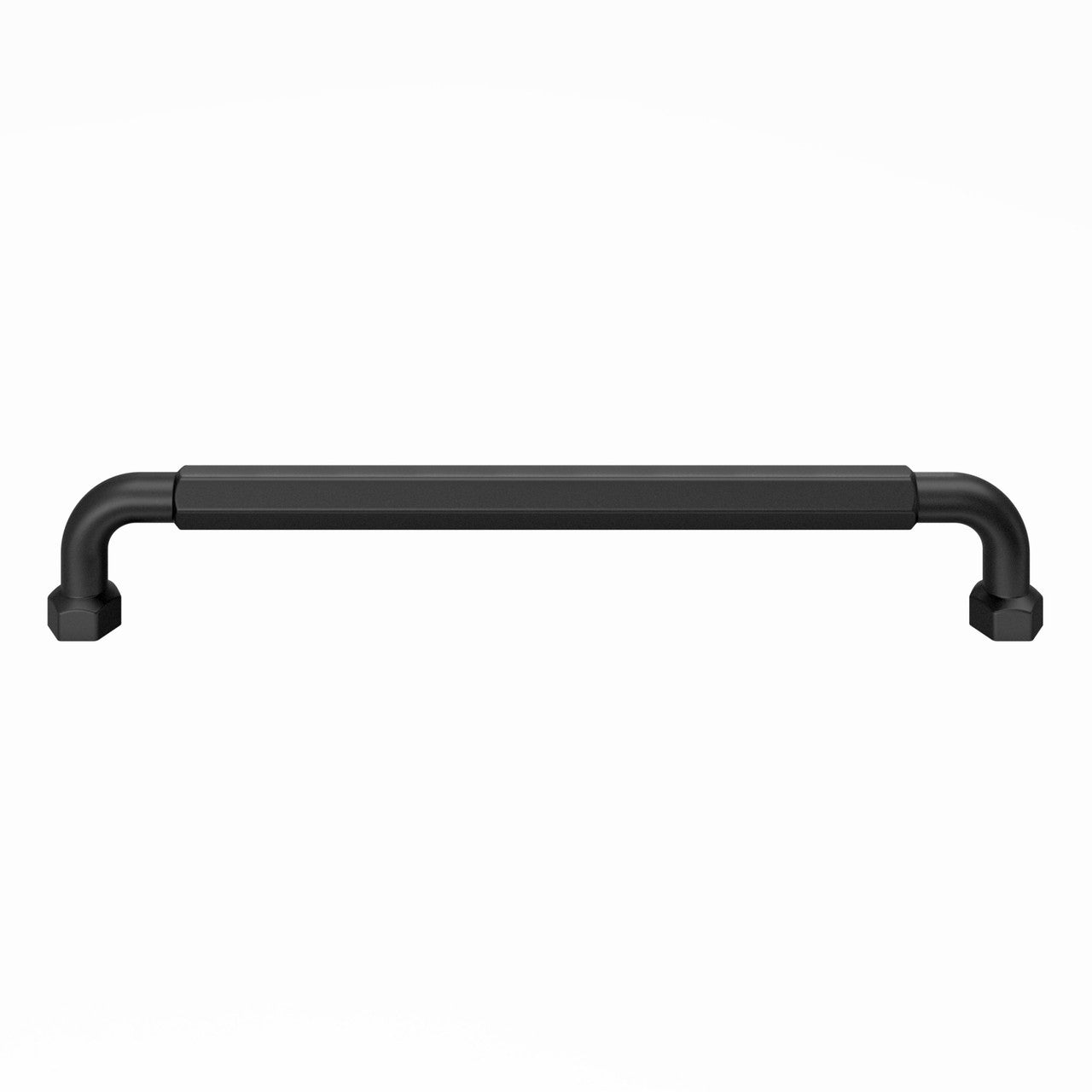 Top Knobs TK3207BLK: 12" cc Dustin Appliance Pull - Flat Black