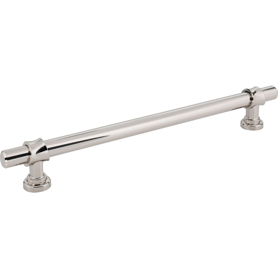 Top Knobs M2769: 12" cc Dakota Bit Cabinet Pull - Polished Nickel