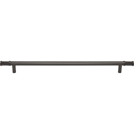 Top Knobs TK3237AG: 12" cc Burnham Bar Cabinet Pull - Ash Grey