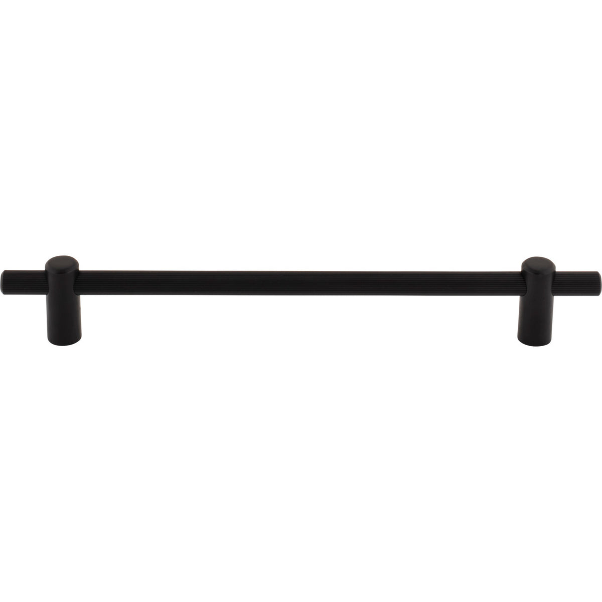 Top Knobs TK3255BLK: 7-9/16" cc Dempsey Bar Cabinet Pull - Flat Black