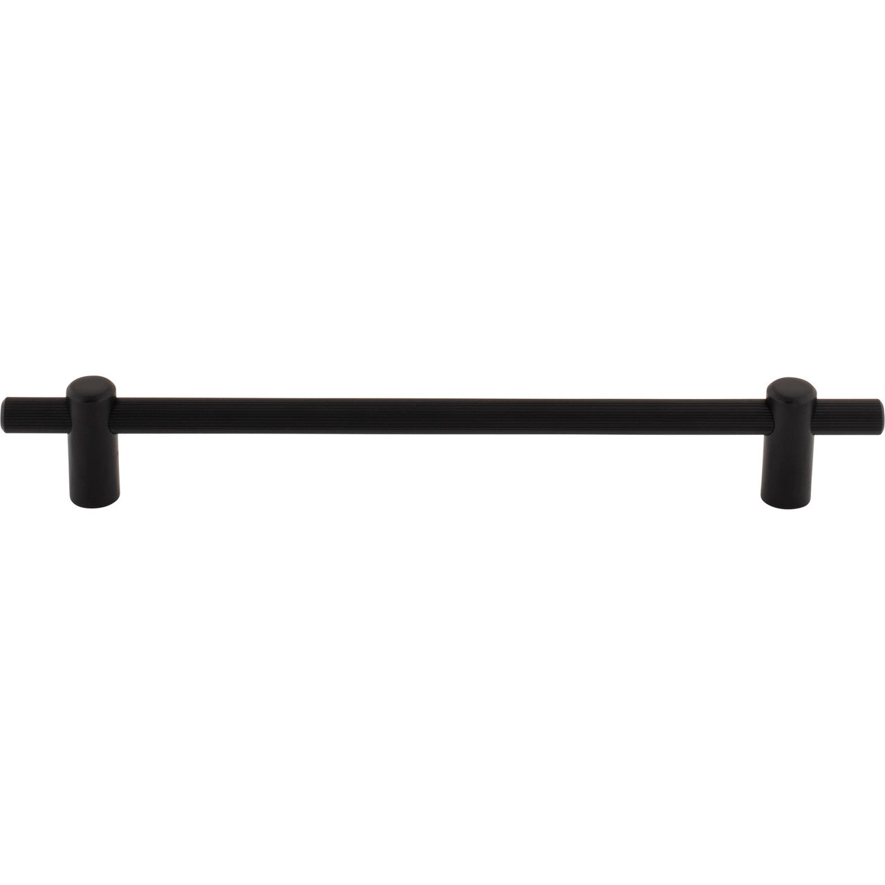 Top Knobs TK3255BLK: 7-9/16" cc Dempsey Bar Cabinet Pull - Flat Black
