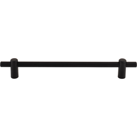 Top Knobs TK3255BLK: 7-9/16" cc Dempsey Bar Cabinet Pull - Flat Black