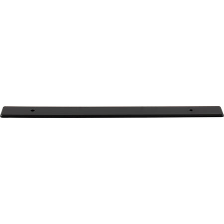 Top Knobs TK3284BLK: 1" Radcliffe  Backplate - Flat Black
