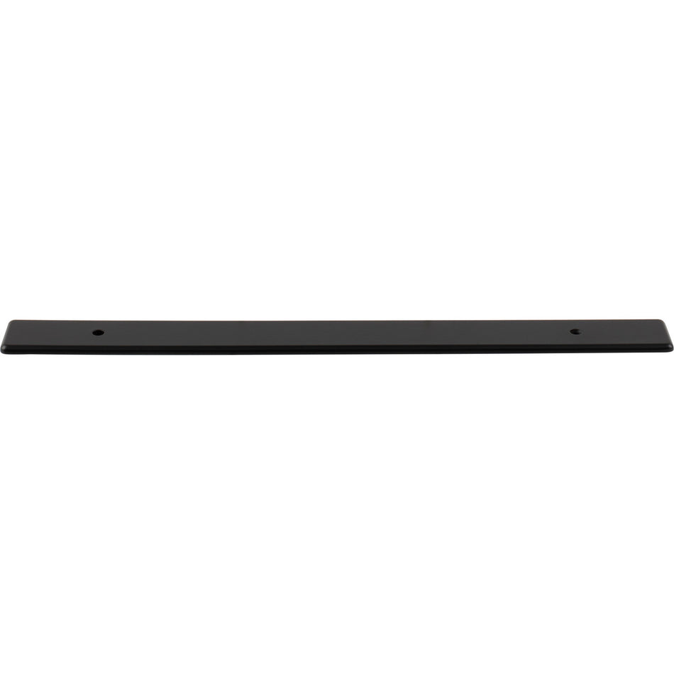 Top Knobs TK3284BLK: 1" Radcliffe  Backplate - Flat Black