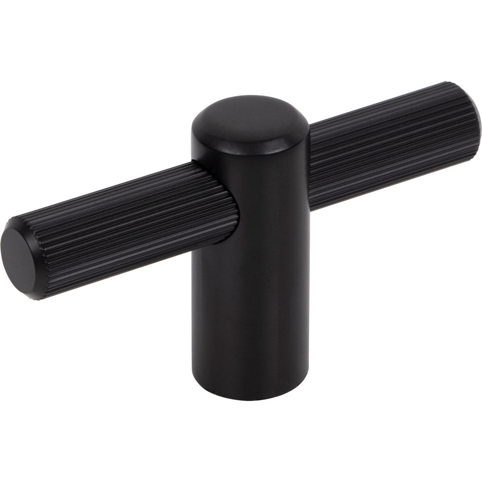 Top Knobs TK3251BLK: 2-1/2" Dempsey T-Bar Cabinet Knob - Flat Black