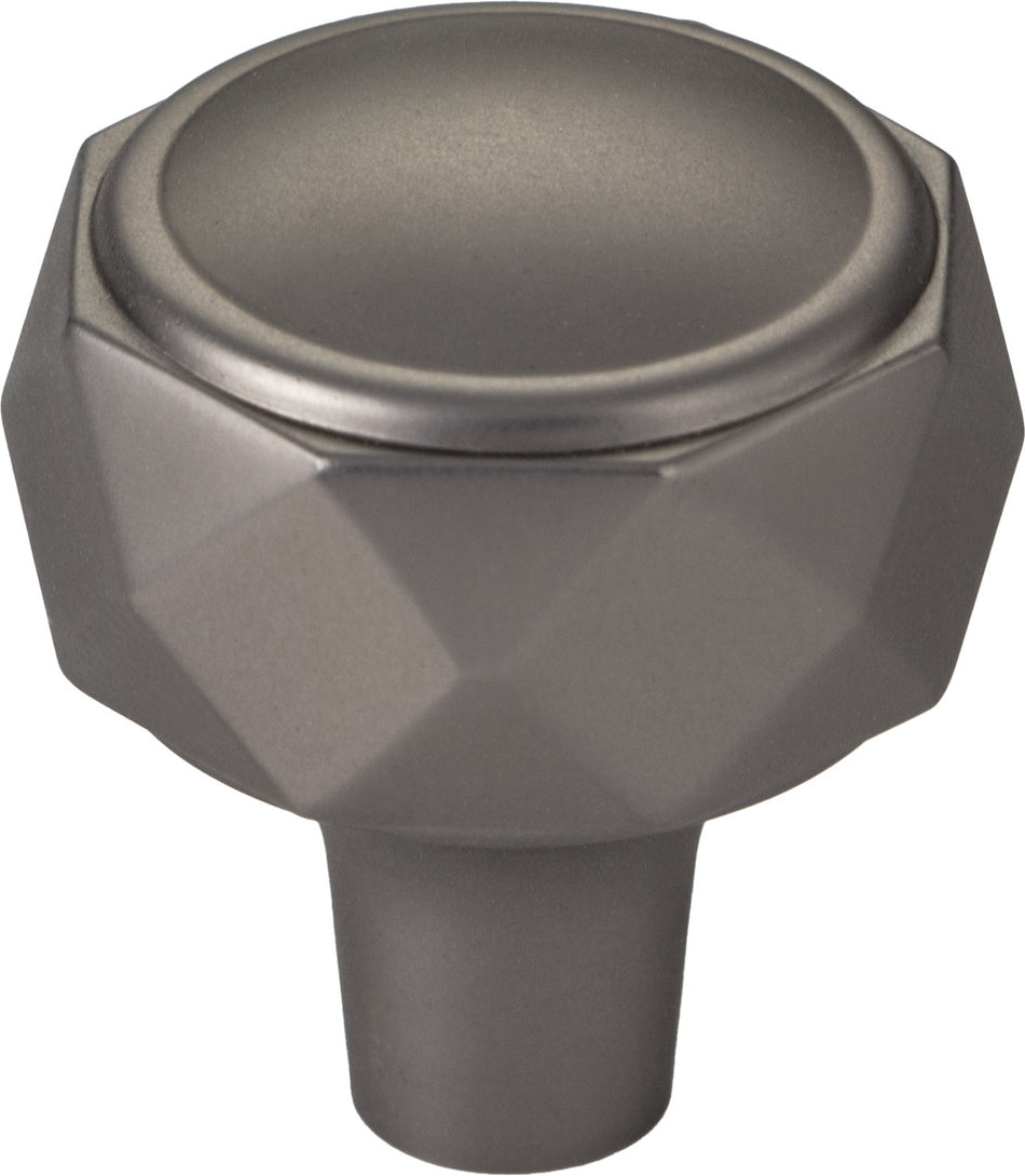 Top Knobs TK3080AG: 1-1/4" Regent's Park Kingsmill Cabinet Knob - Ash Gray