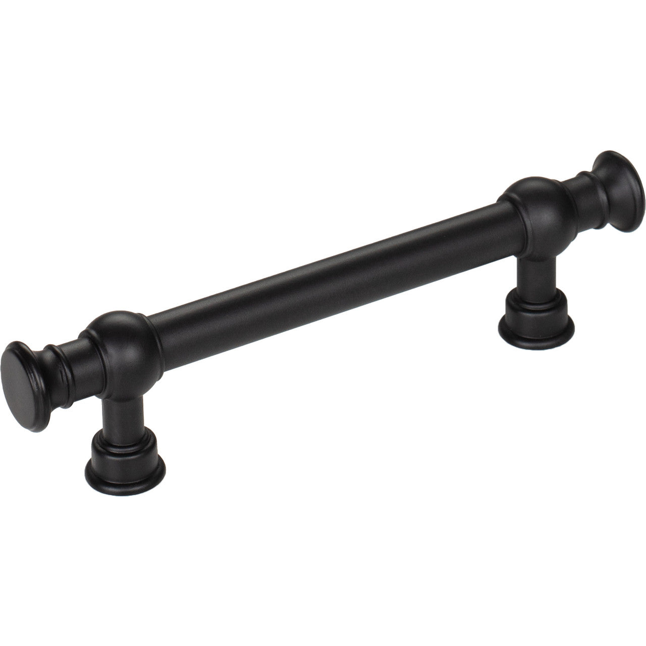 Top Knobs TK3121BLK: 3-3/4" cc Regent's Park Ormonde Cabinet Pull - Flat Black