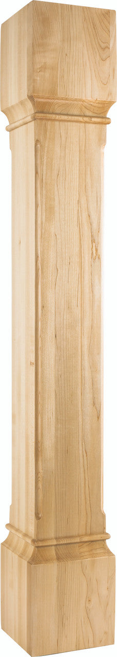 Hardware Resources P38-6-42-HMP: Fluted Edge Post - Hard Maple
