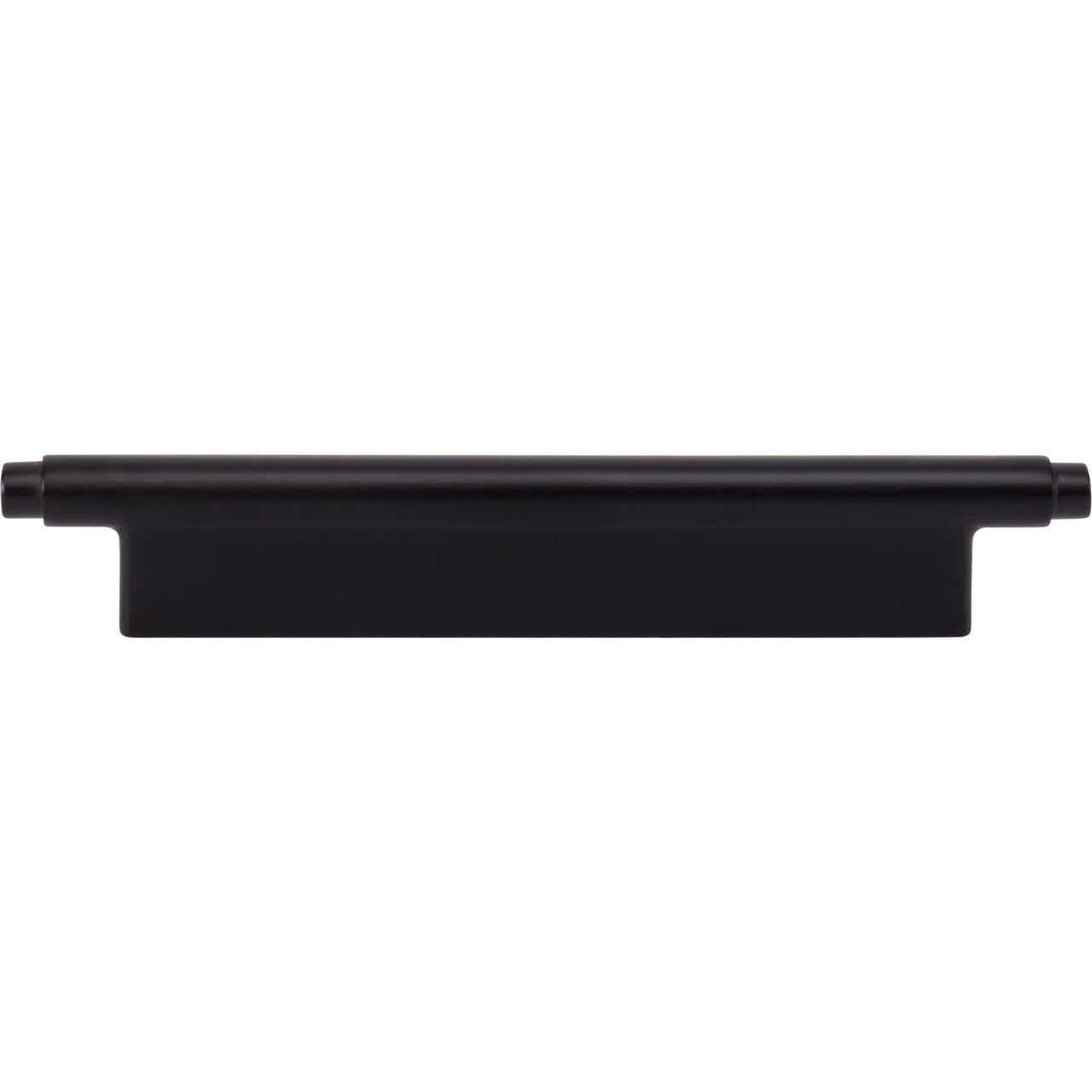 Atlas A533-BL: 128mm cc Kayden Round Bar Cabinet Pull - Matte Black
