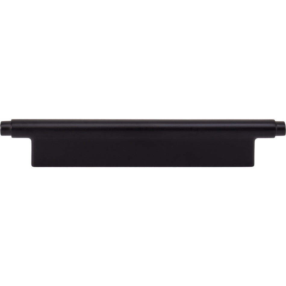 Atlas A533-BL: 128mm cc Kayden Round Bar Cabinet Pull - Matte Black