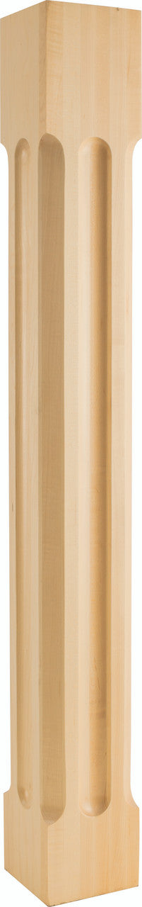 Hardware Resources P78-5-42-RW: Scooped Post - Rubberwood