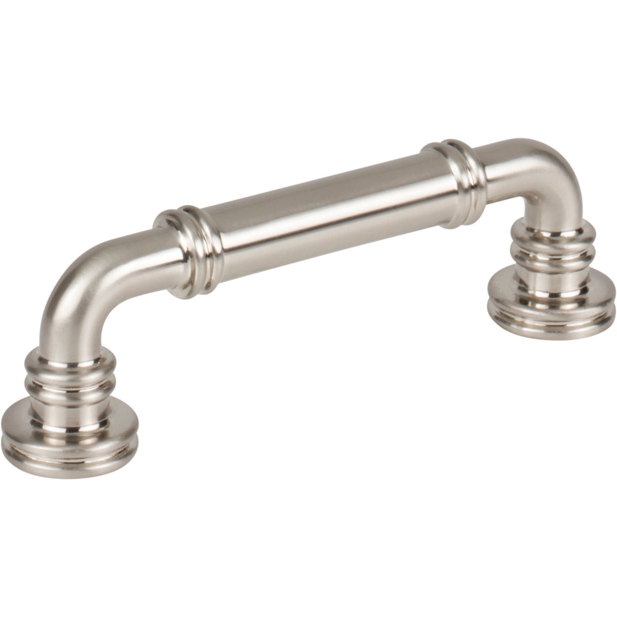 Top Knobs TK3141BSN: 3-3/4" cc Cranford D-Handle Cabinet Pull - Brushed Satin Nickel