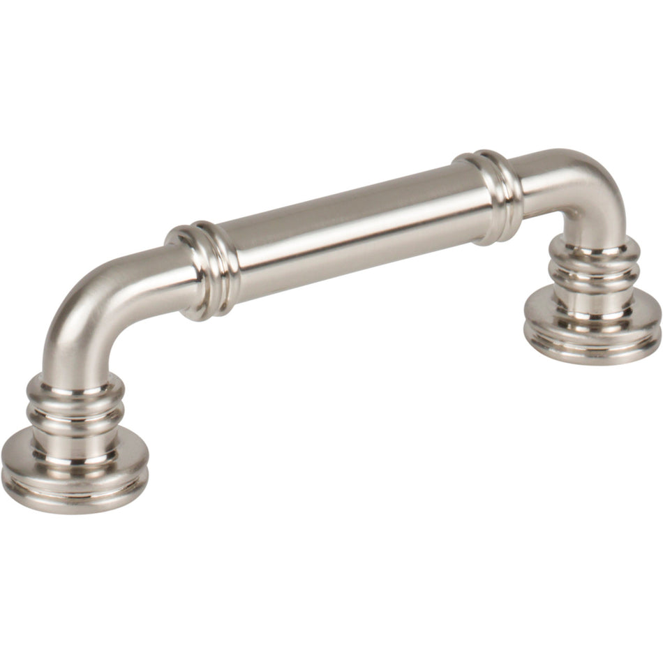 Top Knobs TK3141BSN: 3-3/4" cc Cranford D-Handle Cabinet Pull - Brushed Satin Nickel