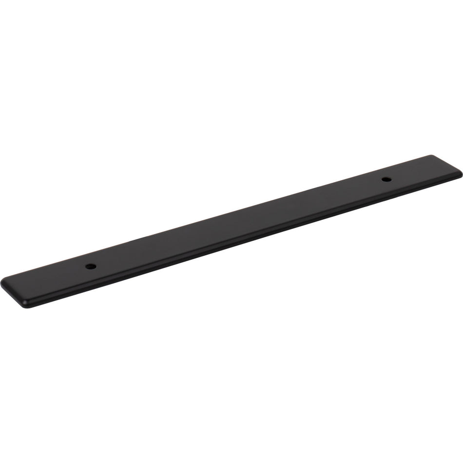 Top Knobs TK3283BLK: 1" Radcliffe  Backplate - Flat Black