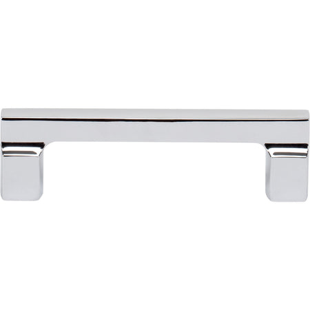 Atlas A522-CH: 96mm cc Reeves Square Bar Cabinet Pull - Polished Chrome