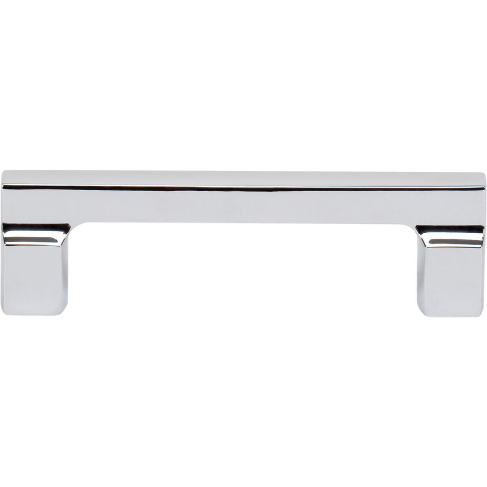 Atlas A522-CH: 96mm cc Reeves Square Bar Cabinet Pull - Polished Chrome