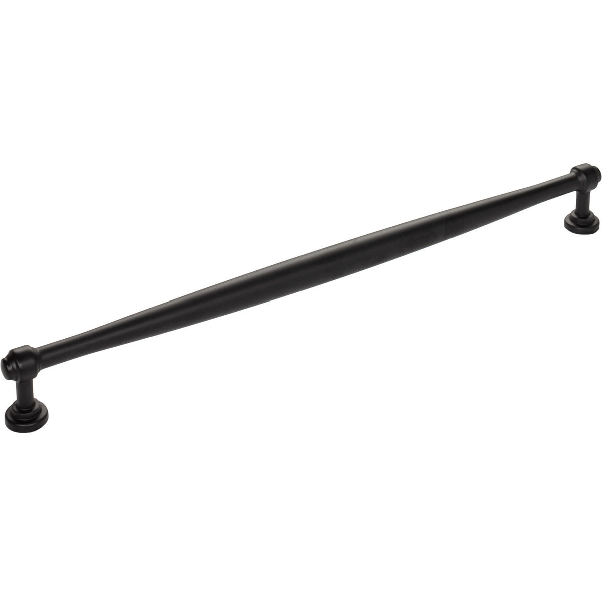 Top Knobs TK3076BLK: 12" cc Regent's Park Ulster Cabinet Pull - Flat Black