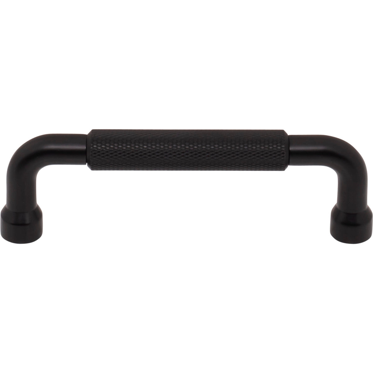 Top Knobs TK3262BLK: 3 3/4" cc Garrison Bar Cabinet Pull - Flat Black