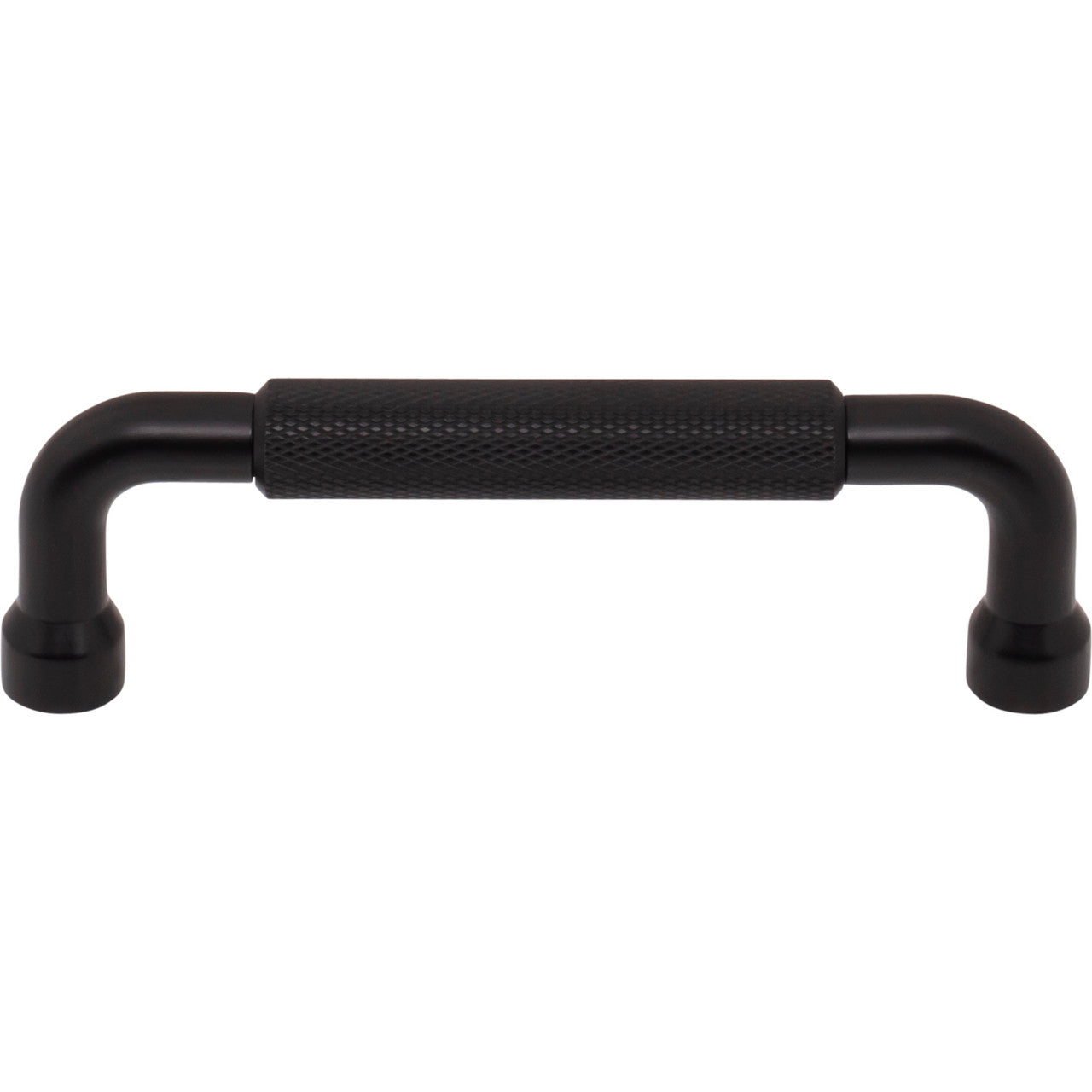 Top Knobs TK3262BLK: 3 3/4" cc Garrison Bar Cabinet Pull - Flat Black