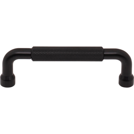 Top Knobs TK3262BLK: 3 3/4" cc Garrison Bar Cabinet Pull - Flat Black