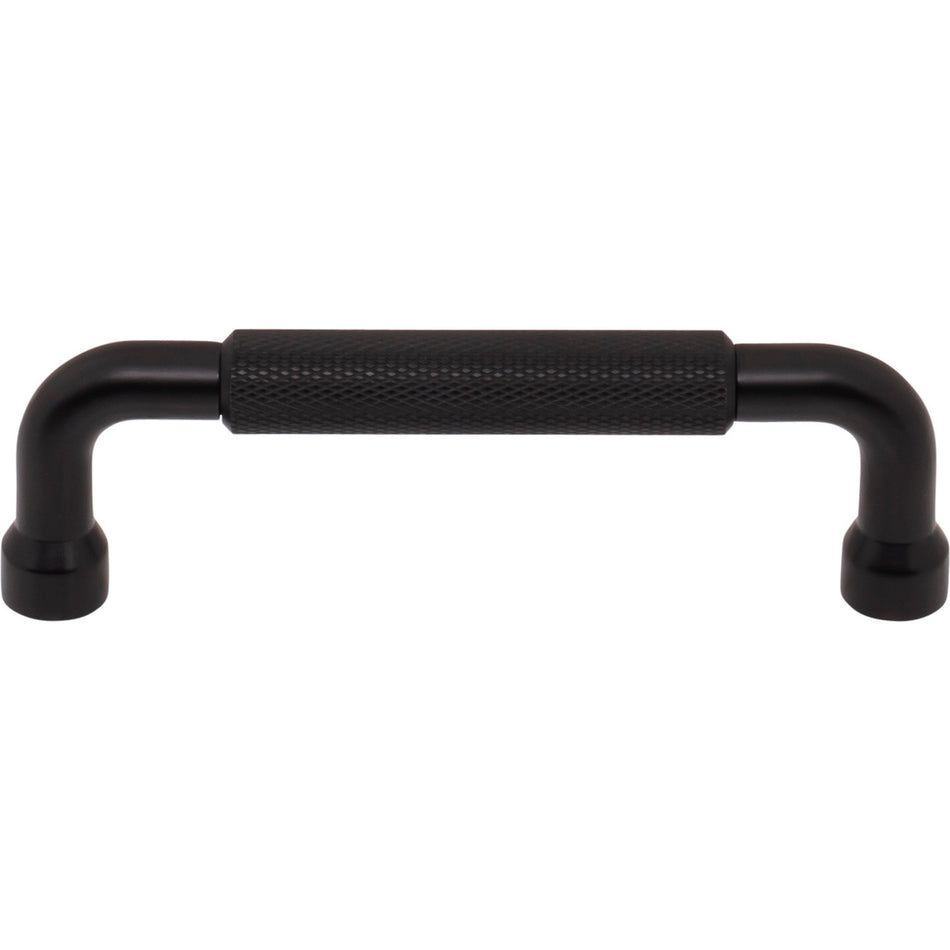 Top Knobs TK3262BLK: 3 3/4" cc Garrison Bar Cabinet Pull - Flat Black
