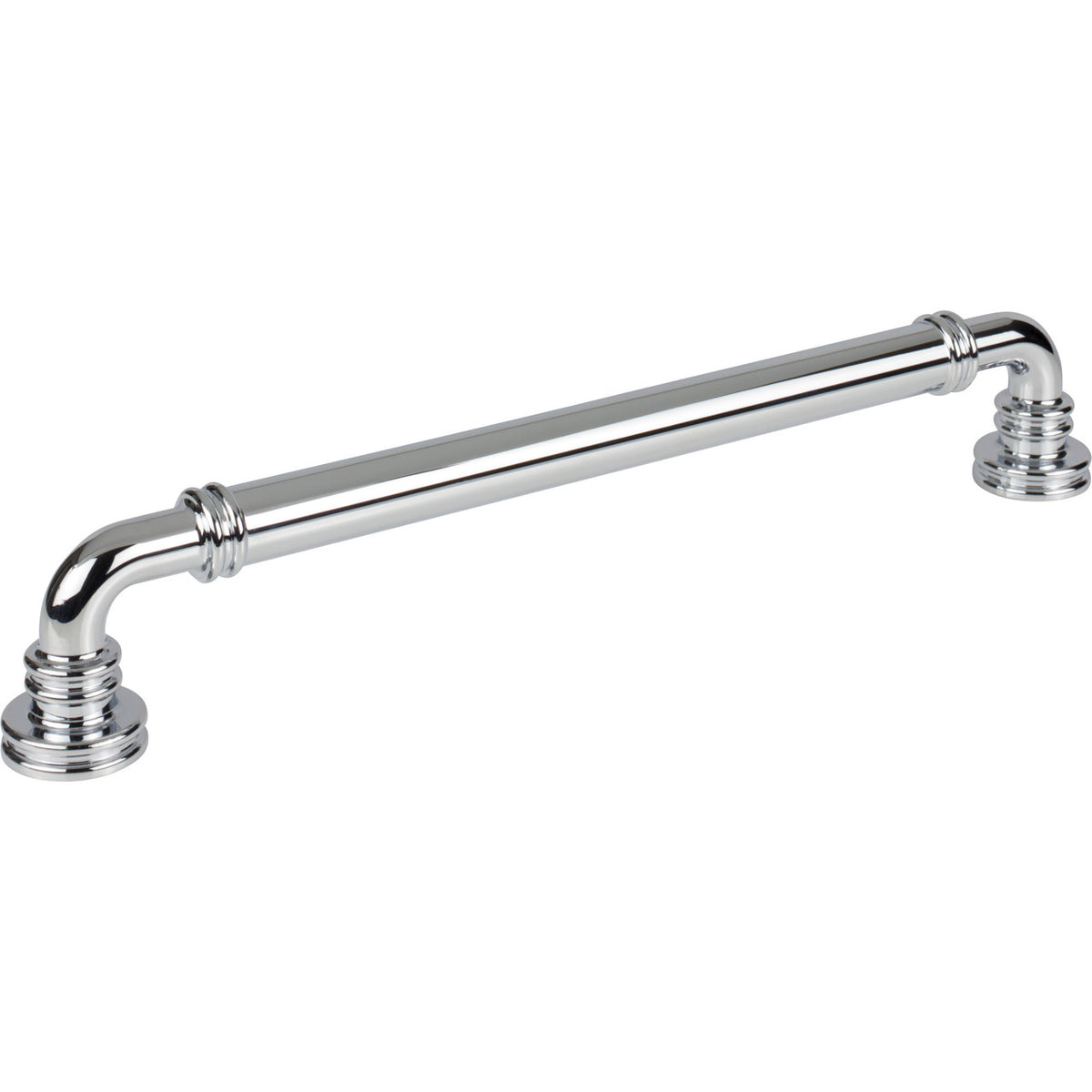 Top Knobs TK3147PC: 12" cc Cranford D-Handle Cabinet Pull - Polished Chrome