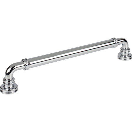 Top Knobs TK3147PC: 12" cc Cranford D-Handle Cabinet Pull - Polished Chrome