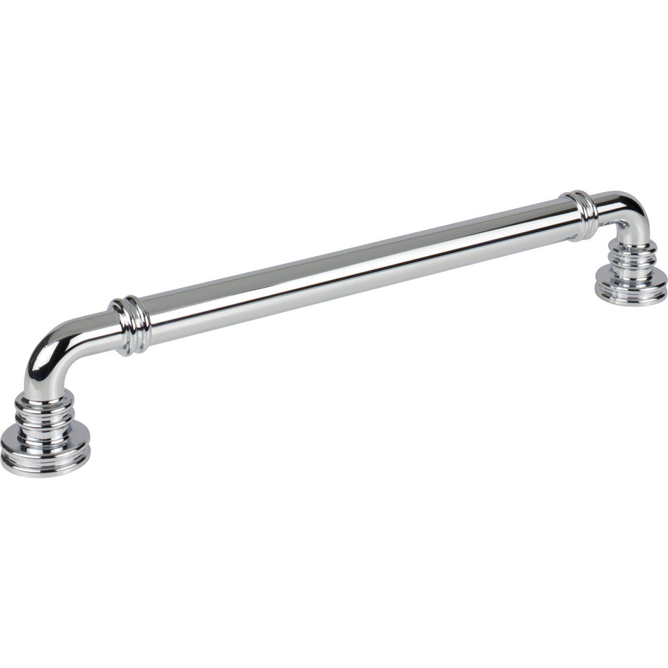 Top Knobs TK3147PC: 12" cc Cranford D-Handle Cabinet Pull - Polished Chrome
