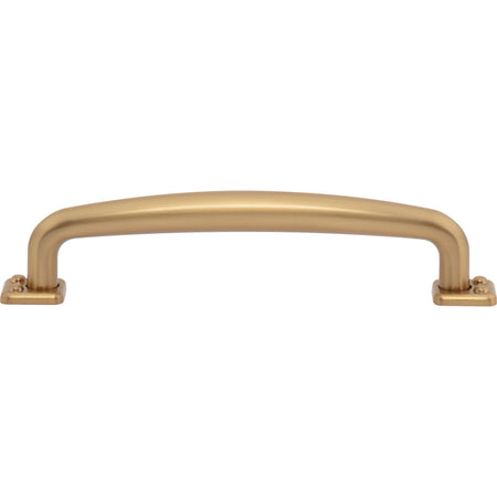 Atlas A542-WB: 5-1/16" cc Benning D-Handle Cabinet Pull - Warm Brass