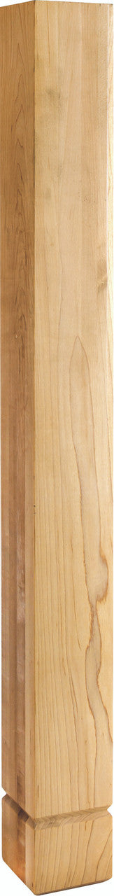 Hardware Resources P33RW: 3-1/2" x 3-1/2" x 35-1/2" Shaker Post - Rubberwood