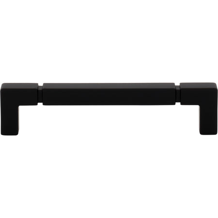 Top Knobs TK3222BLK: 5-1/16" cc Langston Cabinet Pull - Flat Black