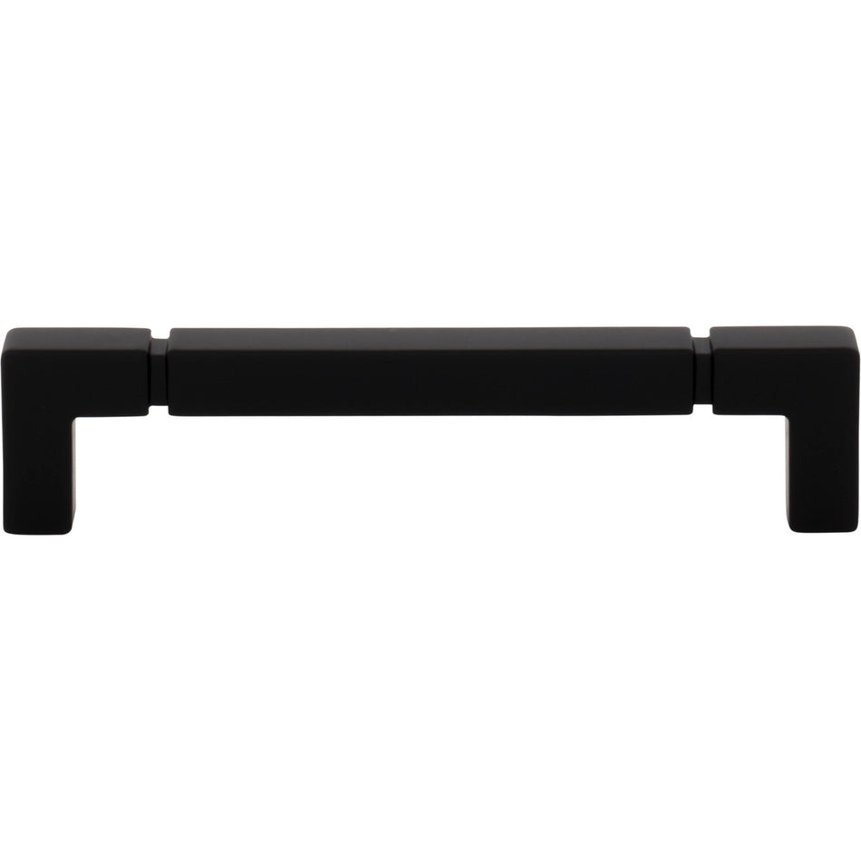 Top Knobs TK3222BLK: 5-1/16" cc Langston Cabinet Pull - Flat Black