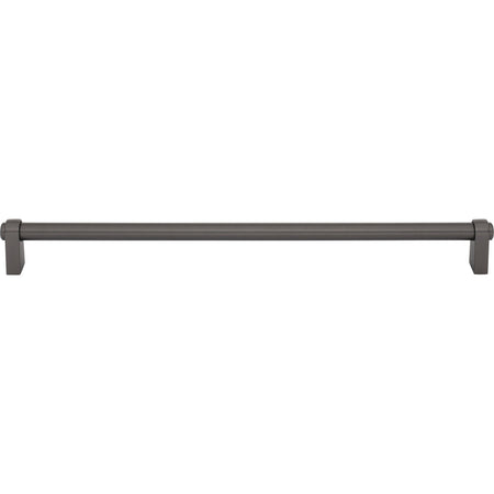Top Knobs TK3215AG: 12" cc Lawrence Cabinet Pull - Ash Gray