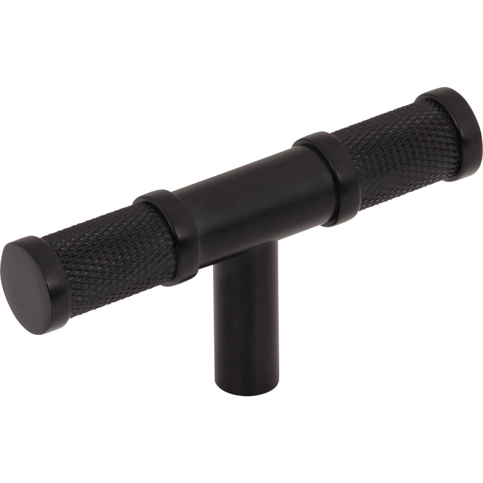 Top Knobs TK3231BLK: 3" Burnham T-Bar Cabinet Knob - Flat Black