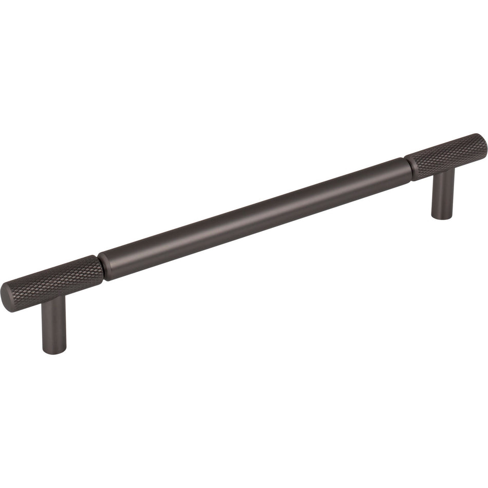 Top Knobs TK3243AG: 7-9/16" cc Prestwick Bar Cabinet Pull - Ash Grey