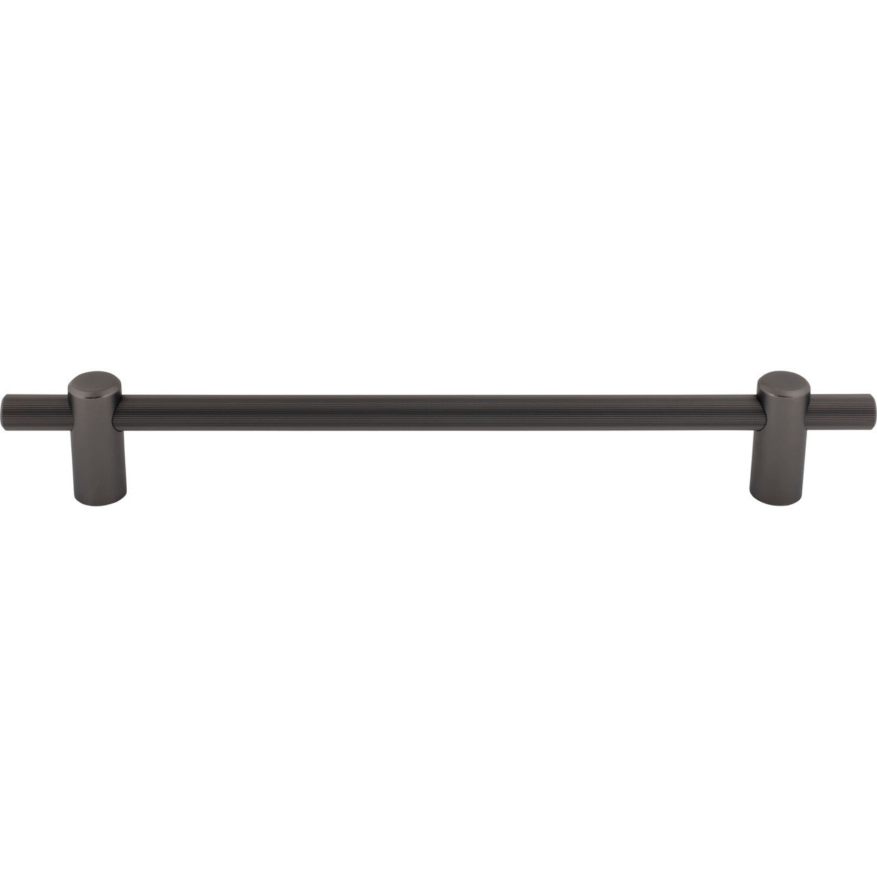 Top Knobs TK3258AG: 12" cc Dempsey Bar Cabinet Pull - Ash Grey