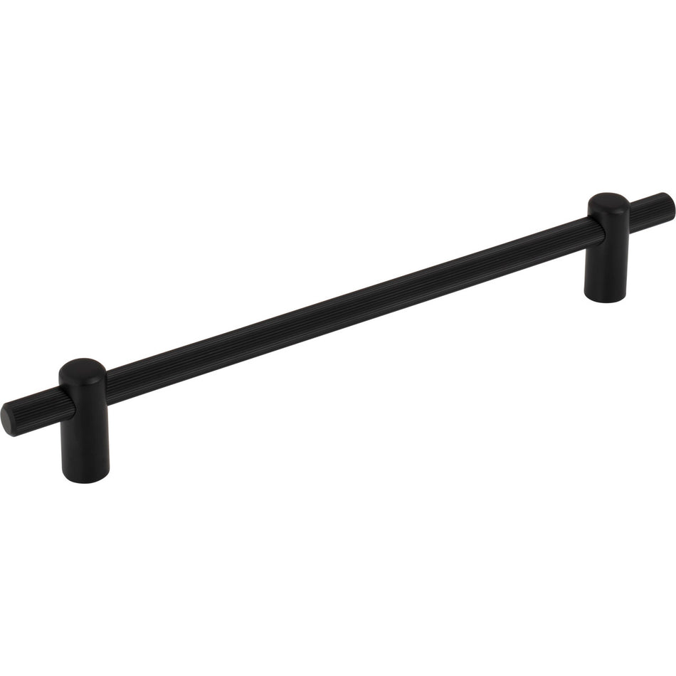 Top Knobs TK3255BLK: 7-9/16" cc Dempsey Bar Cabinet Pull - Flat Black