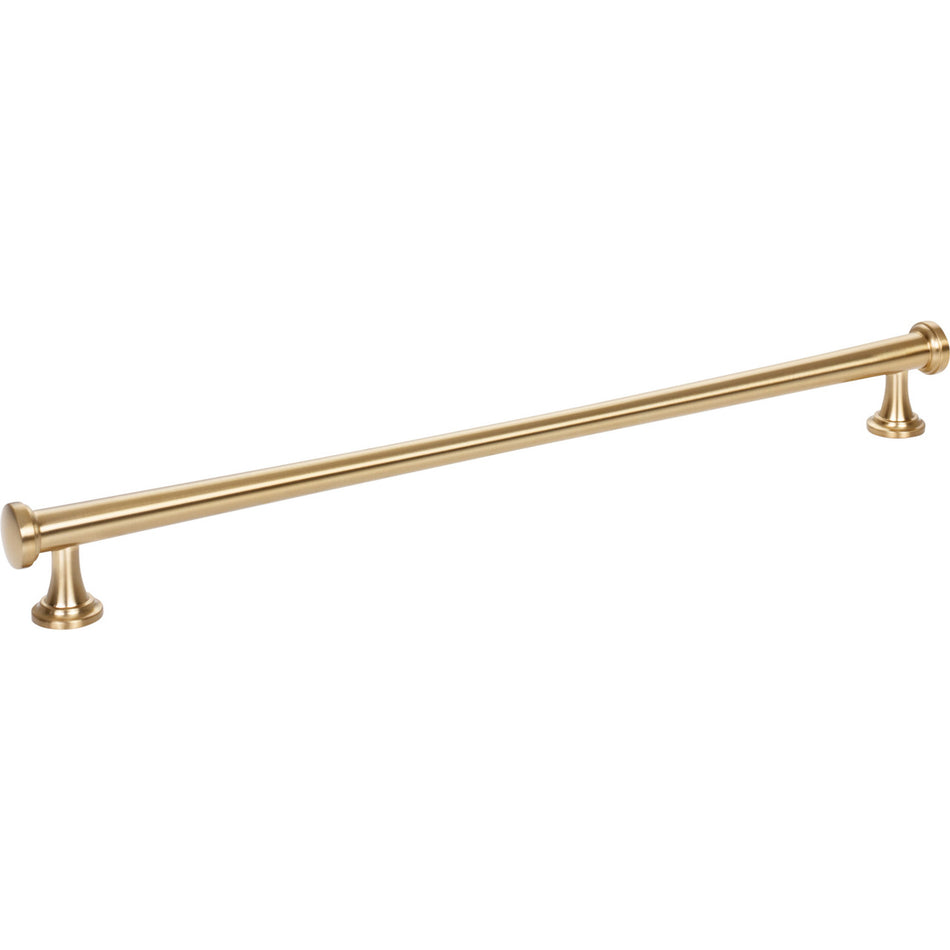 Atlas 443-WB: 12" cc Browning Cabinet Pull - Warm Brass