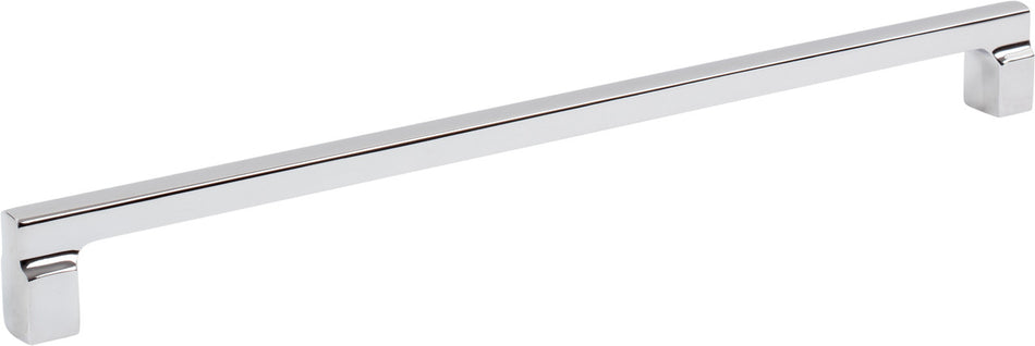 Atlas A527-CH: 12" cc Reeves Square Bar Cabinet Pull - Polished Chrome