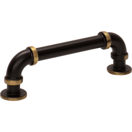 Atlas 432-CFB: 3-3/4" cc Steam Punk Cabinet Pull - Cafe Bronze