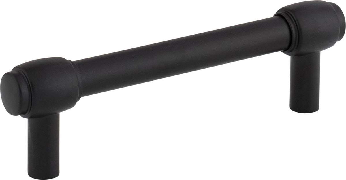 Jeffrey Alexander 885-96MB: 96mm cc Hayworth Bar Cabinet Pull - Matte Black