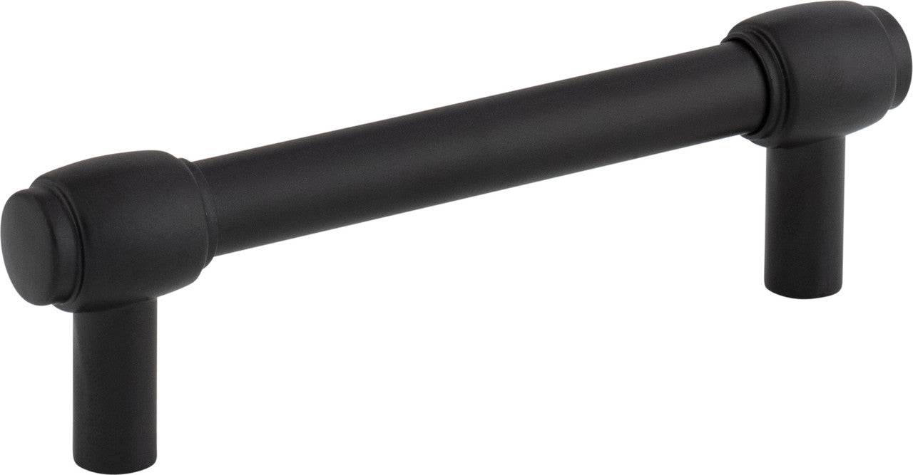 Jeffrey Alexander 885-96MB: 96mm cc Hayworth Bar Cabinet Pull - Matte Black